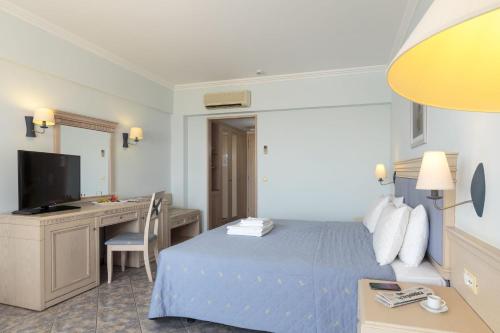 Lindos Princess Beach Hotel The 4.5-star Lindos Princess Beach Hotel offers comfort and convenience whether youre on business or holiday in Rhodes. The hotel offers a wide range of amenities and perks to ensure you have a great