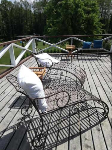 Balkons/terase, Lakeshore house in Dvarčėnai (Alytus)