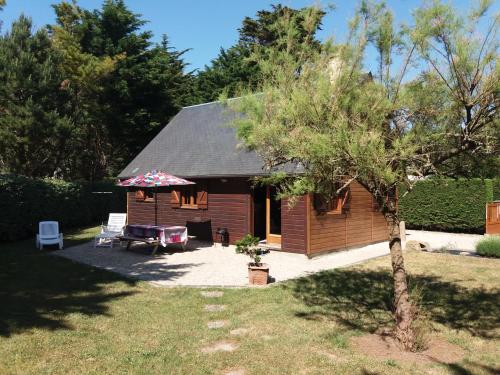 Chalet cosy à deneville gîte à louer Denneville-Plage