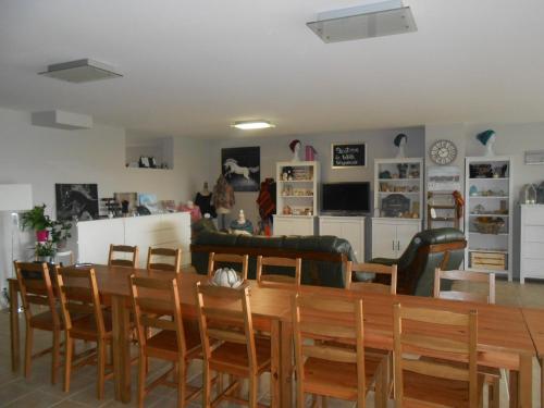 ห้องส่วนกลางสำหรับนั่งเล่น/ดูทีวี, Domaine des Pêcheries (Domaine des Pecheries) in แซงต์ เนกแตร์