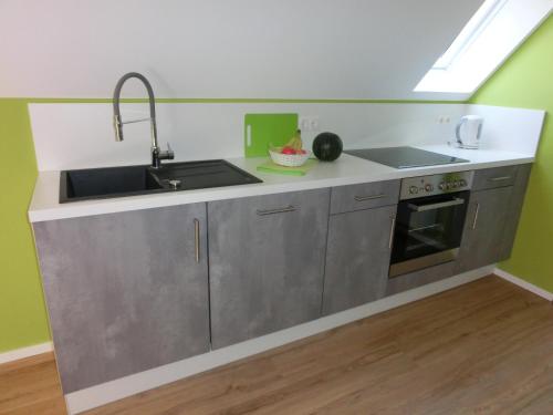 Konyha, Ferienhaus Cartoonwerkstatt in Kapellen-Drusweiler