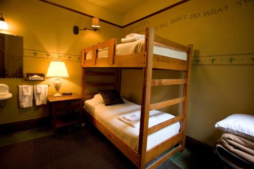 The cool McMenamins White Eagle provides tidy rooms with access to shared bathrooms and a bar