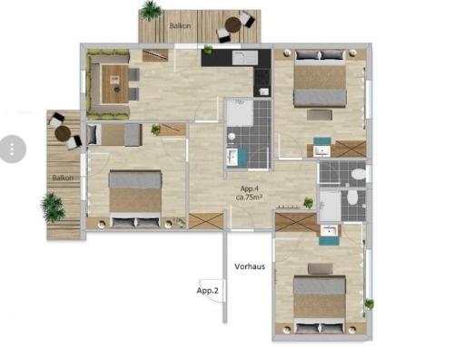 Three-Bedroom Apartment