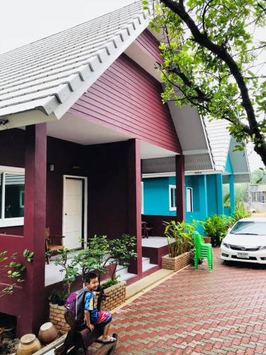 A szálláshely kívülről, Baan Bon Resort Bang Tabun in Ban Laem