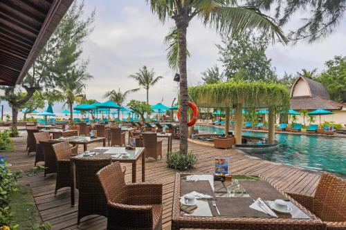 Étterem, Vila Ombak Hotel in Gili Trawangan