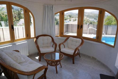 balkon/terras, Muriel House in Monte Pego