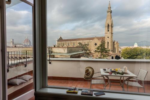 Balkon/Terrasse, Plaza Hotel Lucchesi in Florenz