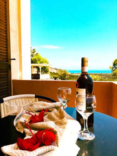 Balcony/terrace, Asteras Apartments in Lefki
