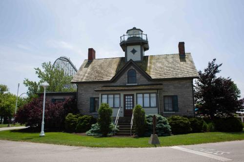 Cedar Points Lighthouse Point in Sandusky, USA