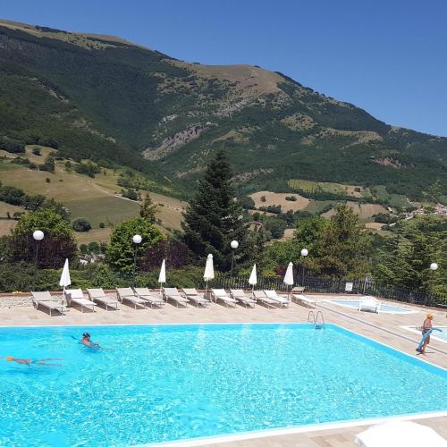 A szálláshely kívülről, Hotel Pineta in Fabriano