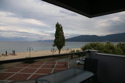 Balkons/terase, Amalia Rooms Sea View in New Vrasna (Thessaloniki)