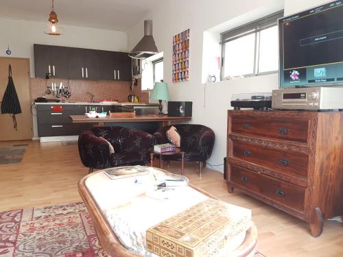 Stylish-Central-75m aprt- building renovated 40m terrace accessible through the living room window