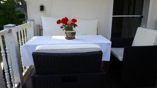 入口, Ferienapartment MOHNBLUME in 艾希瓦爾德