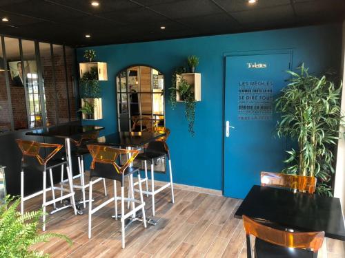 Restaurant, Camping les Acacias in Bellevue