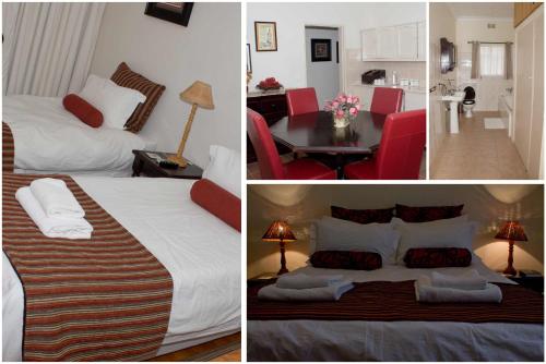 1 double bed, 2 twin beds