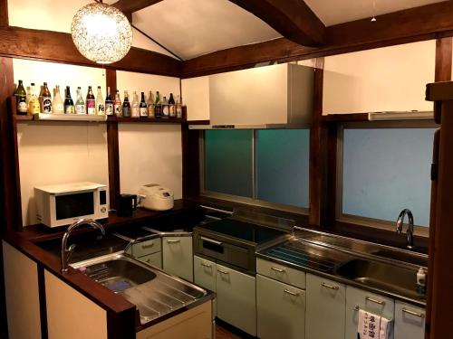 Kitchen, Guesthouse Wasabi in Iki