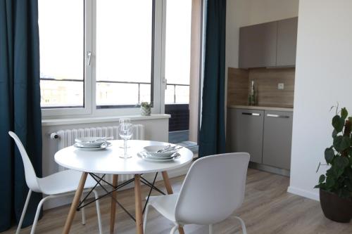 陽台/露台, 市中心便利地點公寓 (City Center Best Place Apartments) in 布拉迪斯拉發一