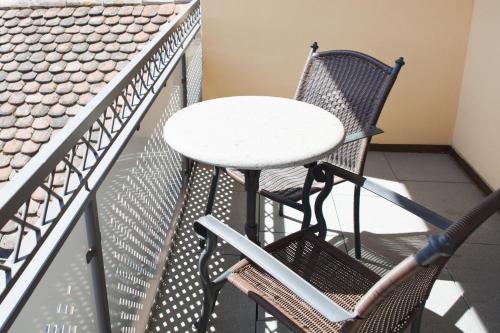 balkon/terras, HIRSCH 1783 Hotel LANDHAUS in Langenargen