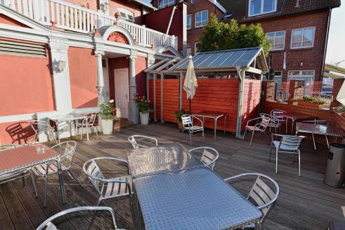 Balcony/terrace, Hotel Stadt Hamburg in Heiligenhafen