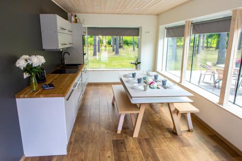Kitchen, Villa Mannituka in Mandjala