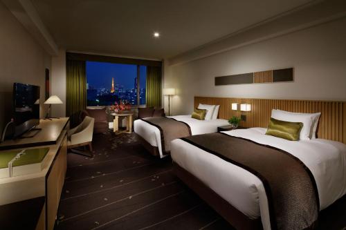 Tower Side Deluxe Twin Room (Non-Smoking) Tokyo Tower View + Sauna Access