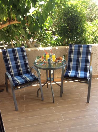 Balcony/terrace, Elena Rooms in Foinikas