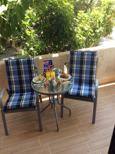 Balcony/terrace, Elena Rooms in Foinikas