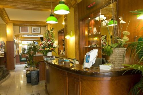 Lobby, Hotel Terminus Lyon near Gare de Lyon Metro Station