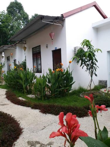Garden, Hotel Thien Duong Xanh in Ap Binh Thi