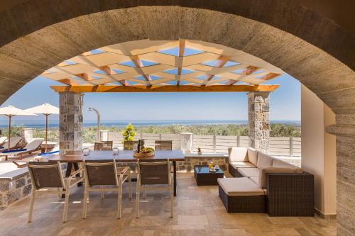 Exterior view of Family Villa Katifes w/Private Pool, BBQ area and Sea View