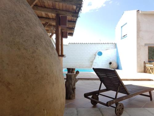 Peldbaseins, Casa Rural El Almendro in Uclés