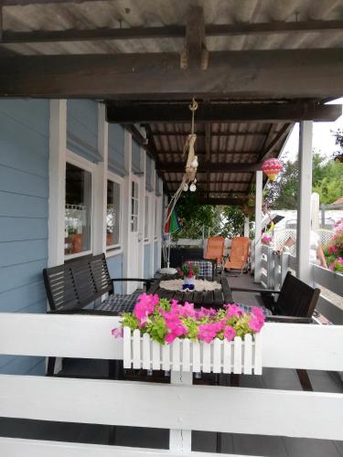 陽台/露台, Ferienhaus Leja in 呂貝克郊區