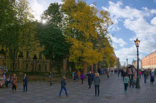 The artistic apartment next to the Russian Museum