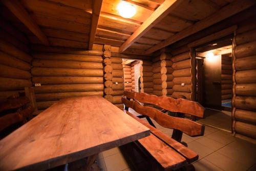 Sauna, Vovk Gasthaus in Synyak