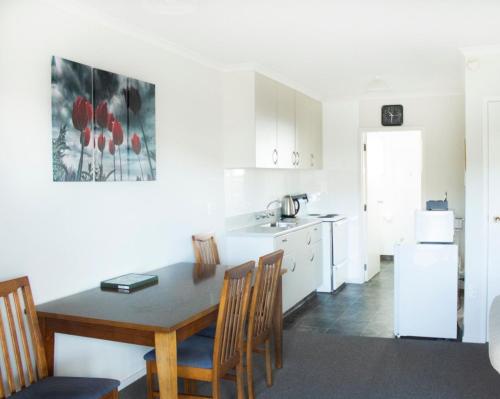 Kitchen, Alpine Motel in Oamaru