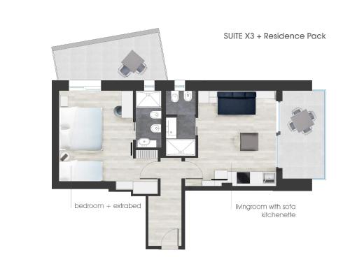 Hesperia Hotel & Residence Room Type - One-Bedroom Apartment