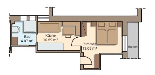 Apartment with Balcony