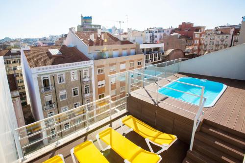 Schwimmbad, Hotel 3K Madrid in Lissabon