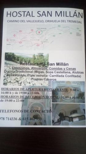  Hostal Restaurante San Millan in Orihuela del Tremedal