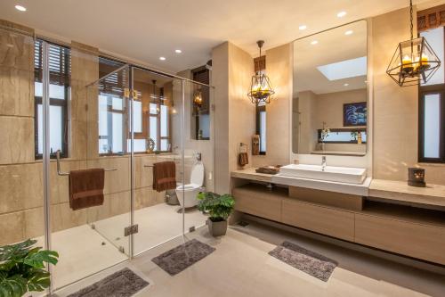 Bathroom, Villa 41 by StayVista - A chic retreat with a pool, poker table, and a theater room in Lonavala