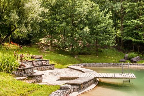 สระว่ายน้ำ, Country house with a pool in Medvednica Nature Park in ทรึนเย