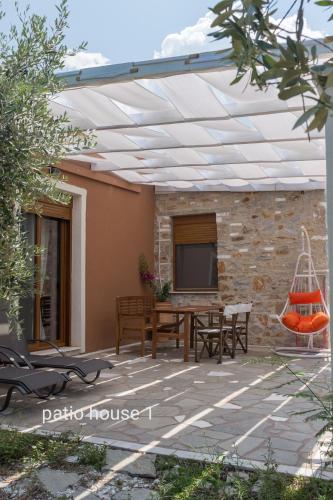 Elea Stone Houses in organic quiet olive grove, Prinos, Thassos