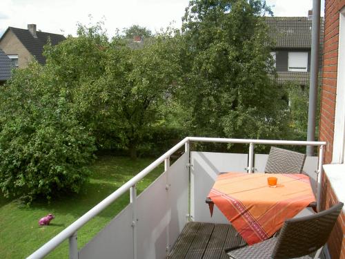 陽台/露台, Ferienwohnung Globetrotter in 霍斯特馬爾