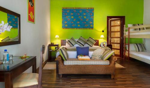 Camera, familiare, balcone