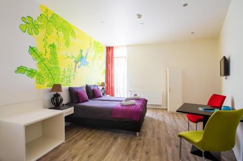 1 double bed