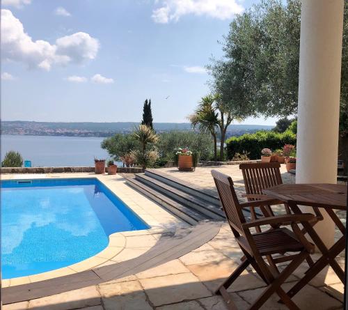  Villa Astra - Poolfront Apartment, Ferienwohnung in Porat