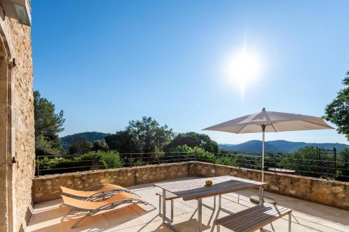 View, Domaine de Gressac in Lussan