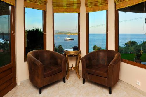 Kilátás, Poseidon villa m ammos in Vassilias - Ftelia