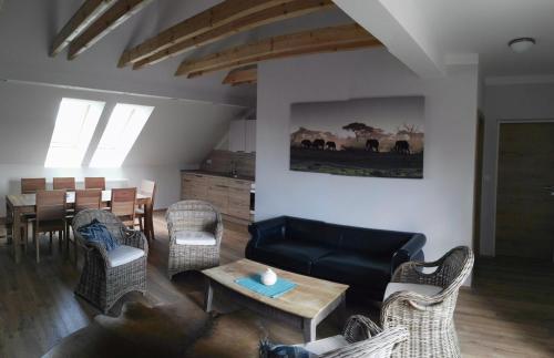 ห้องส่วนกลางสำหรับนั่งเล่น/ดูทีวี, Apartmán "Na Třináctce" Březiny u Poličky 13 (Apartman "Na Trinactce" Breziny u Policky 13) in เบรซินี