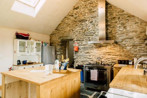 virtuve, Glyn Mawr Barn in Langovera